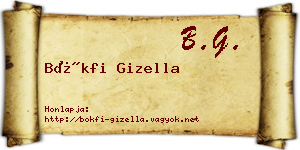 Bökfi Gizella névjegykártya